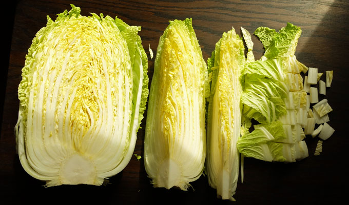 Kimchi Napa Cabbage cut