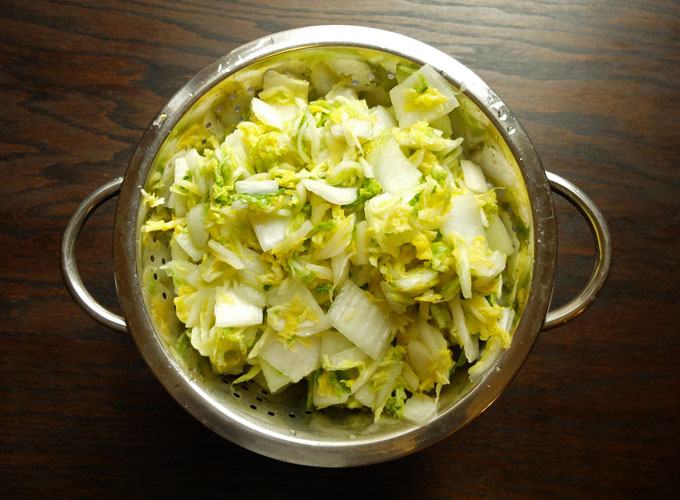 Kimchi Washed Cabbage
