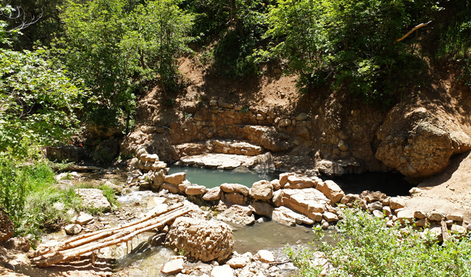 Fifth Water Hot Springs at Diamond Fork