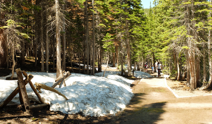 Rocky Mountain National Park Bear Lake Snow