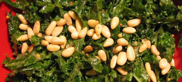Kale Salad with Pinenuts