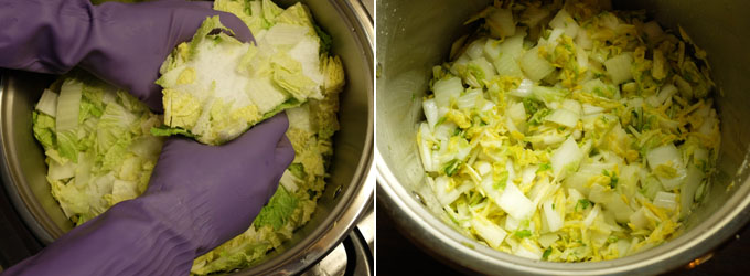 Kimchi Salting Cabbage