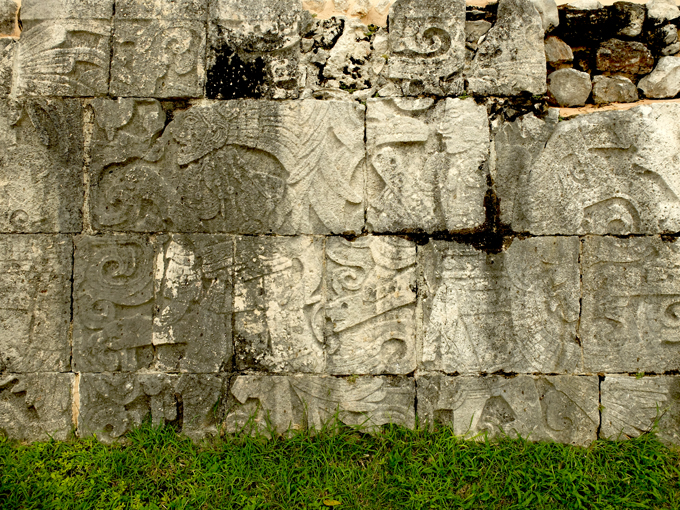 Chichen Itza - Mayan Ballcourt Wall